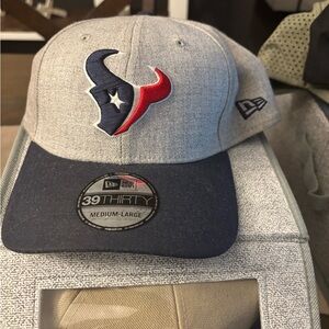 Texans NFL Gray and Black 39THIRTY Cap